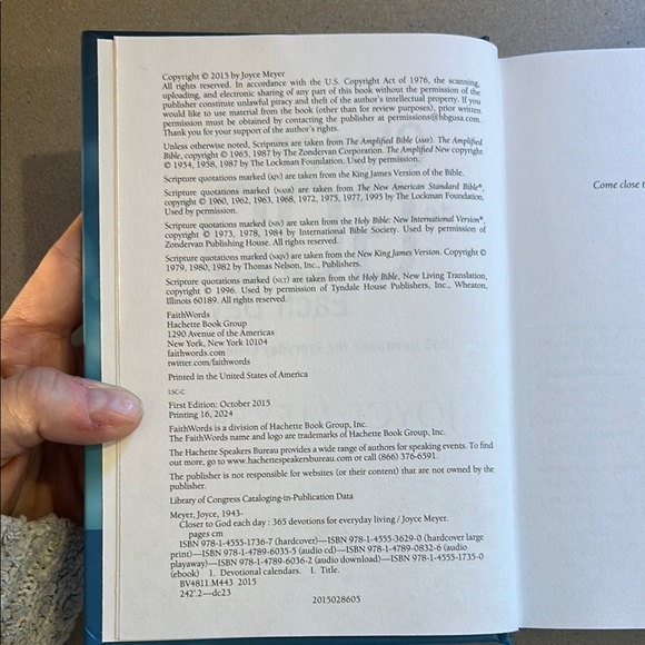 NEW Closer to God Devotional Book by Joyce Meyer Hardcover 2015 - Picture 5 of 5